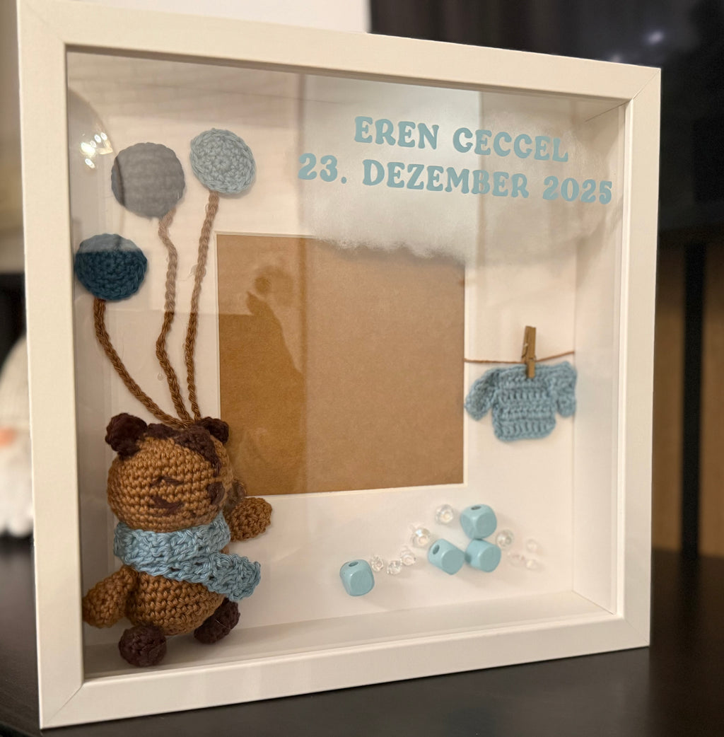 3D Shadowbox Geburt, Babyshower