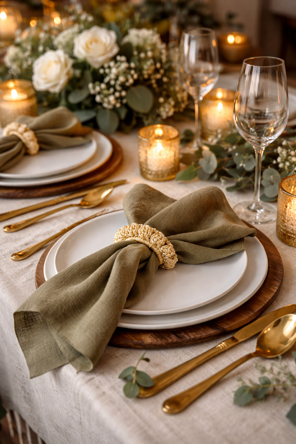 Golden Amber Napkin Ring [2er- Set]