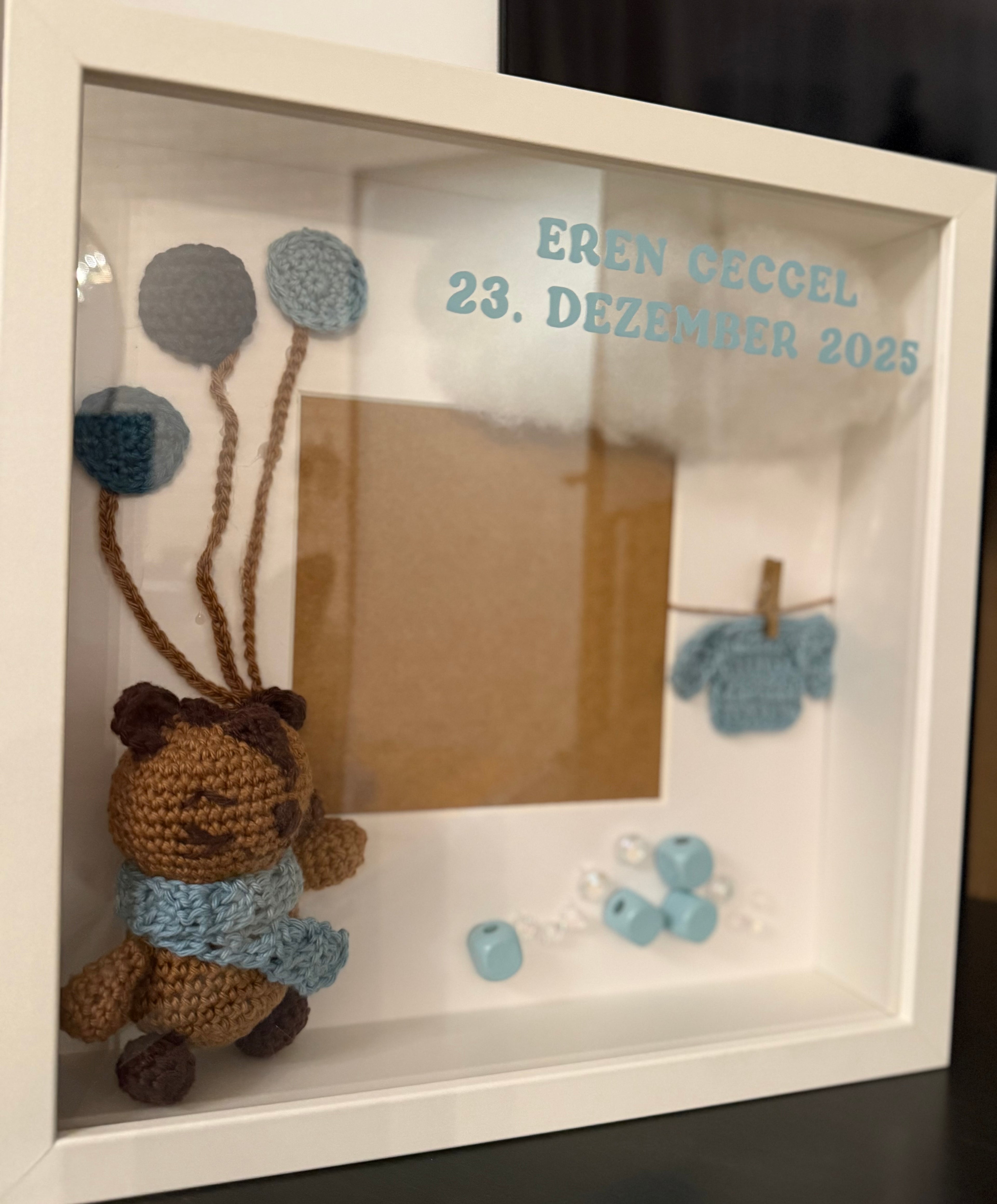 3D Shadowbox Geburt, Babyshower