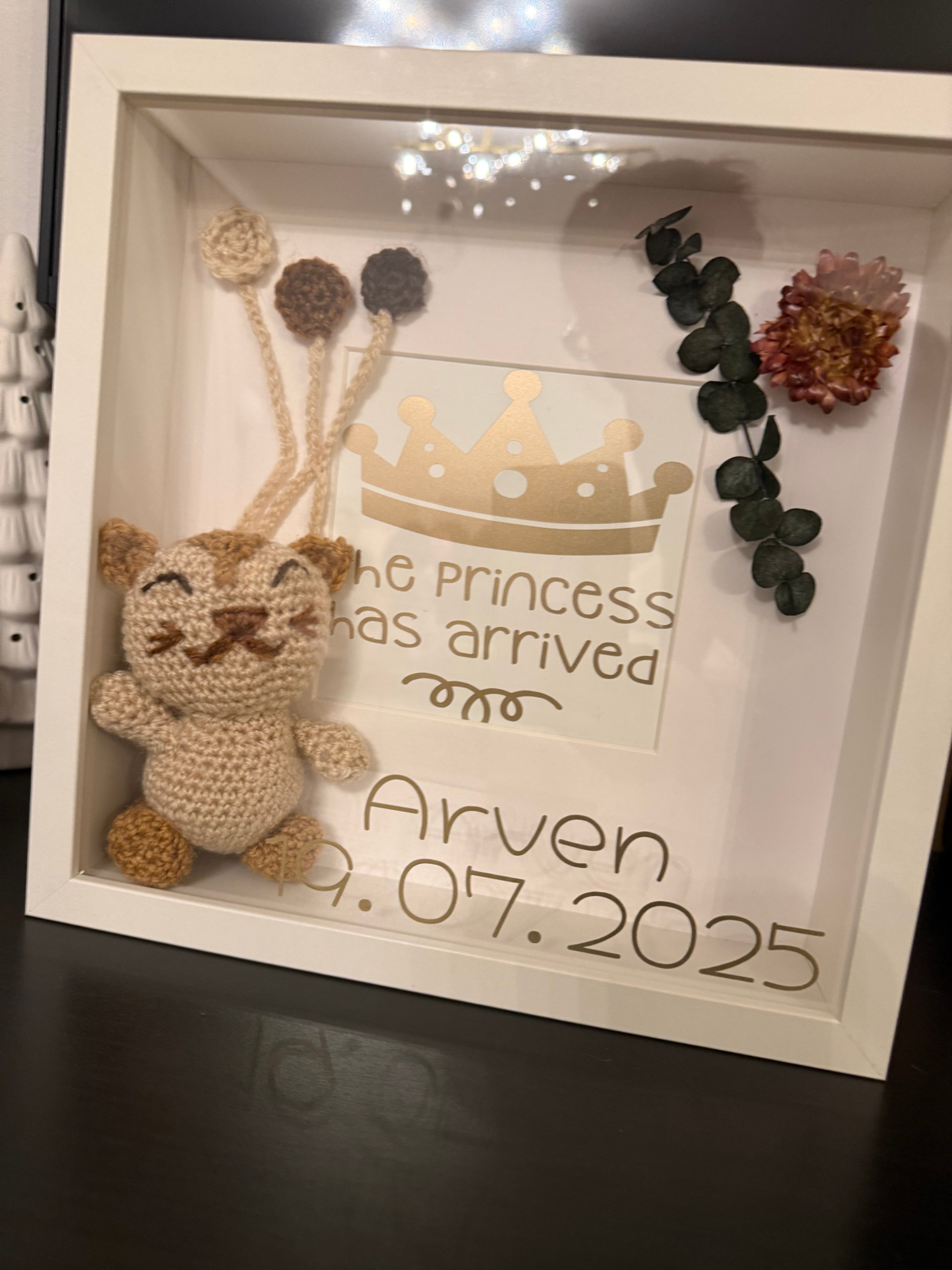 3D Shadowbox Geburt, Babyshower
