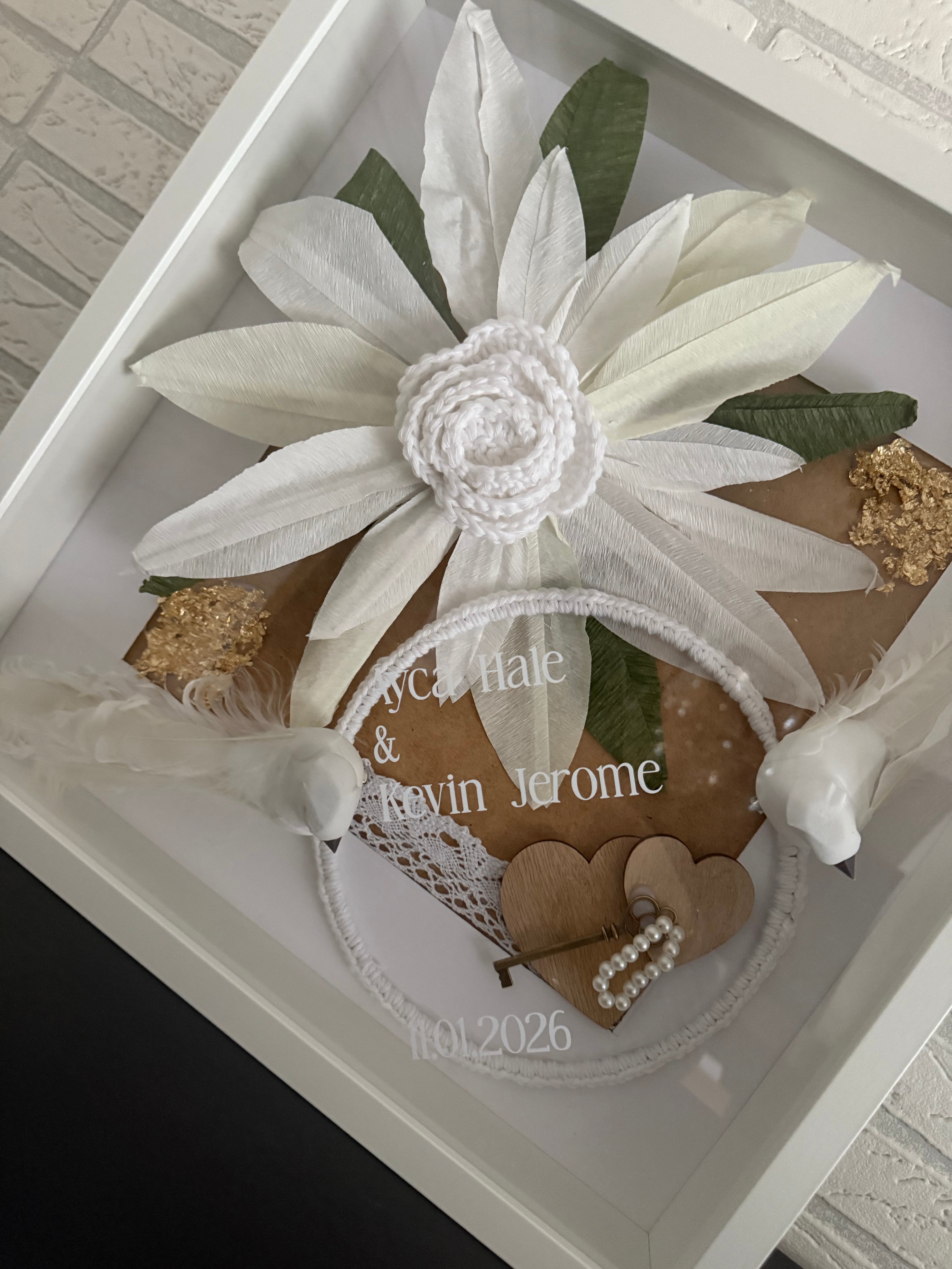 3D Shadowbox Hochzeit