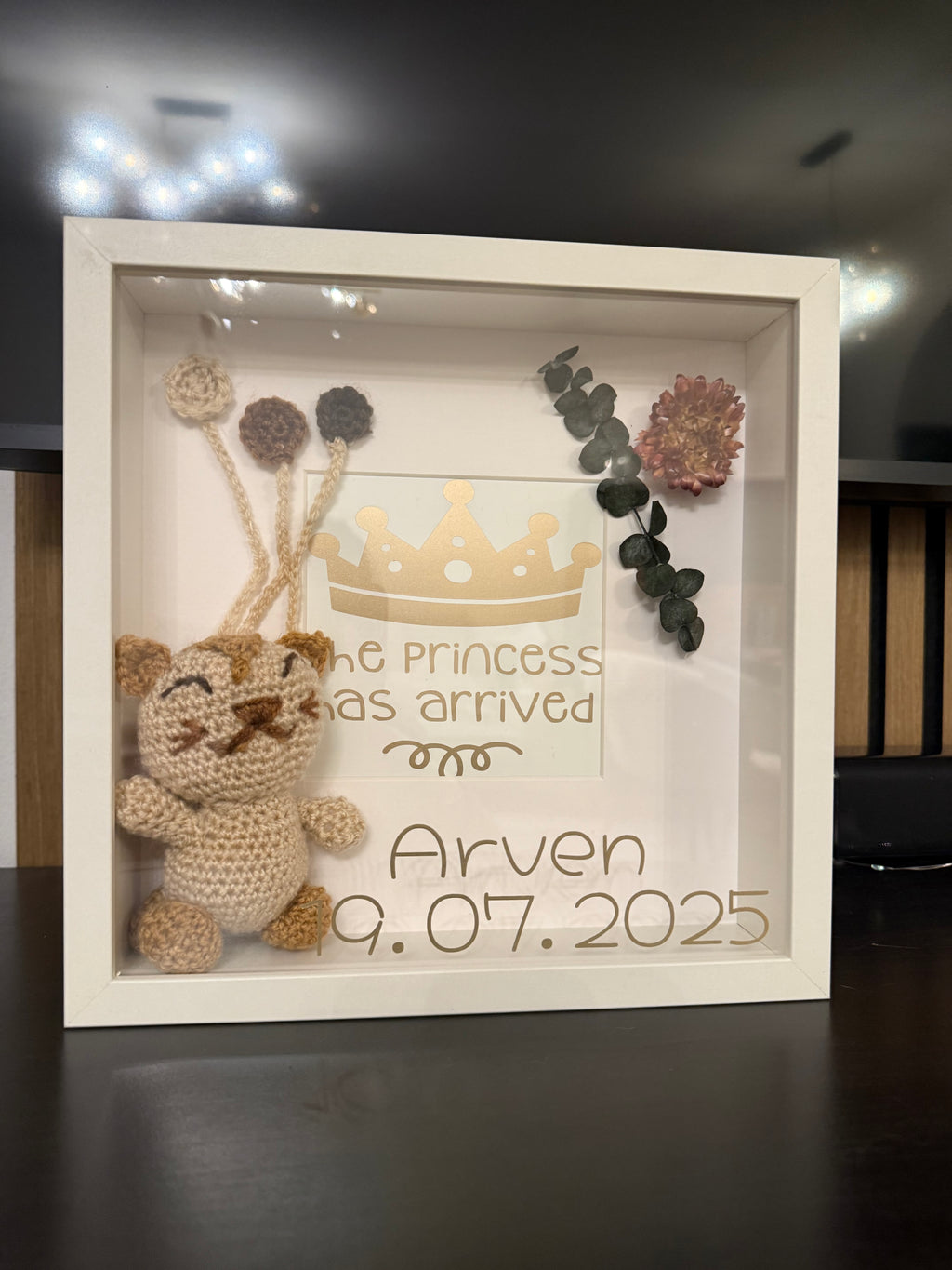 3D Shadowbox Geburt, Babyshower
