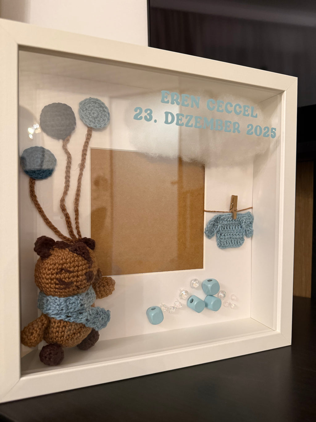 3D Shadowbox Geburt, Babyshower