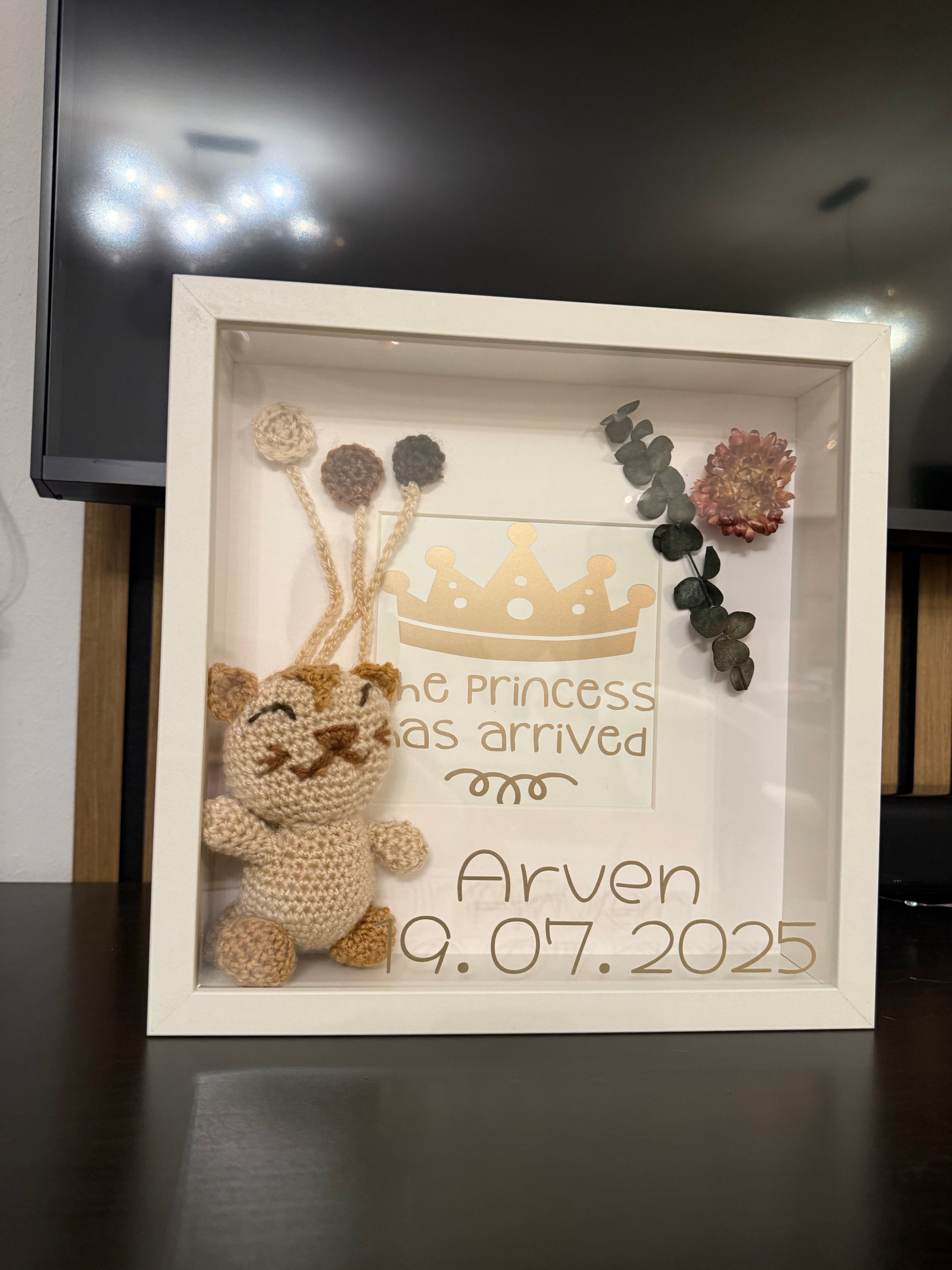 3D Shadowbox Geburt, Babyshower