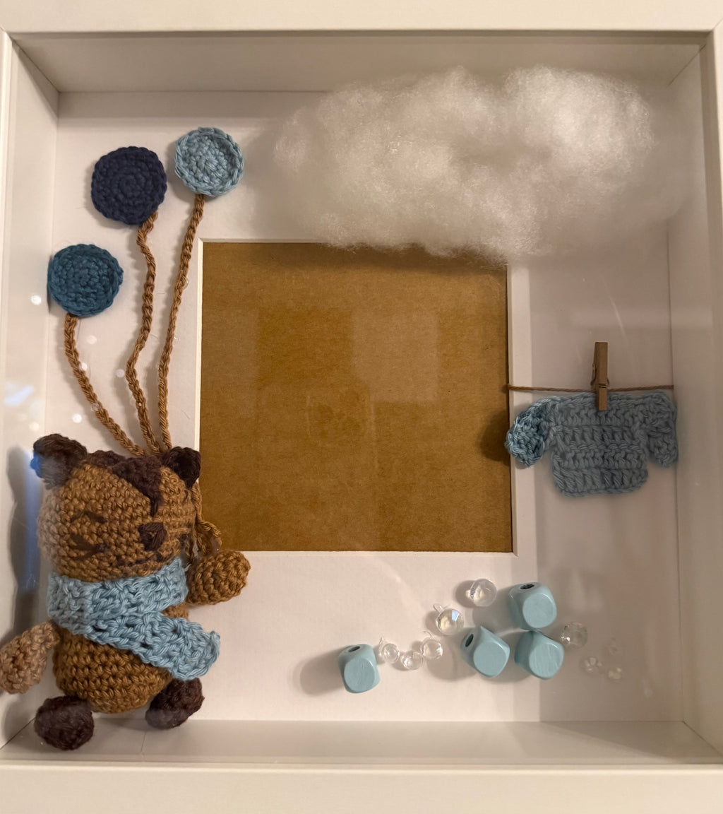 3D Shadowbox Geburt, Babyshower