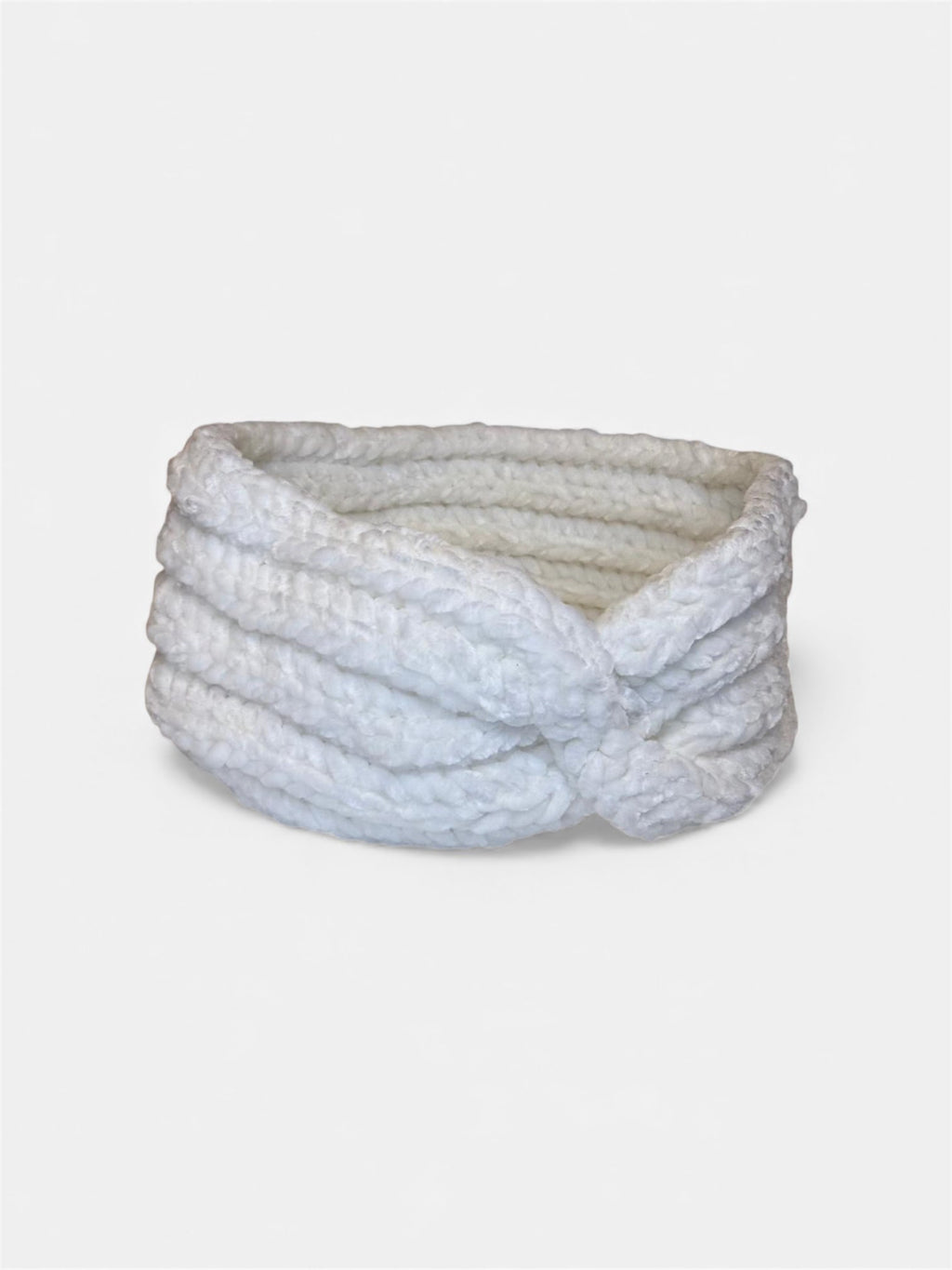 Snow Velvet Twist Headband